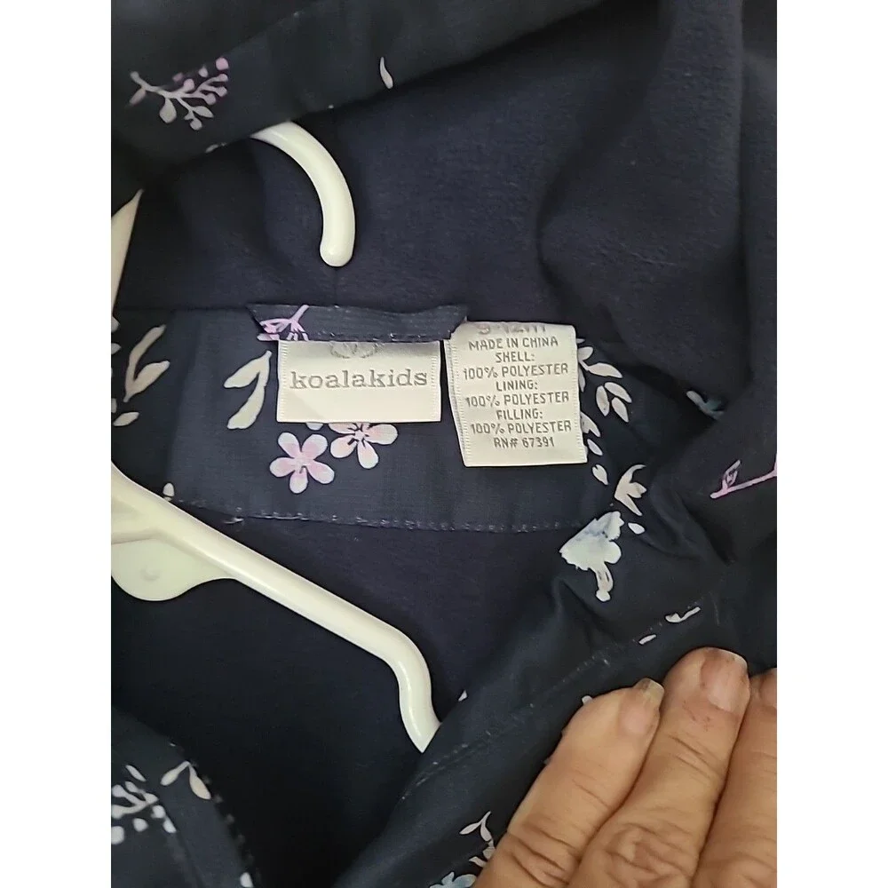 Koala Kids Floral Blue Jacket 9-12 Months Water Repellent Super!